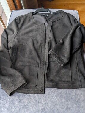 Premise Black Lightweight ultrasuede Ladies Jacket with Pockets